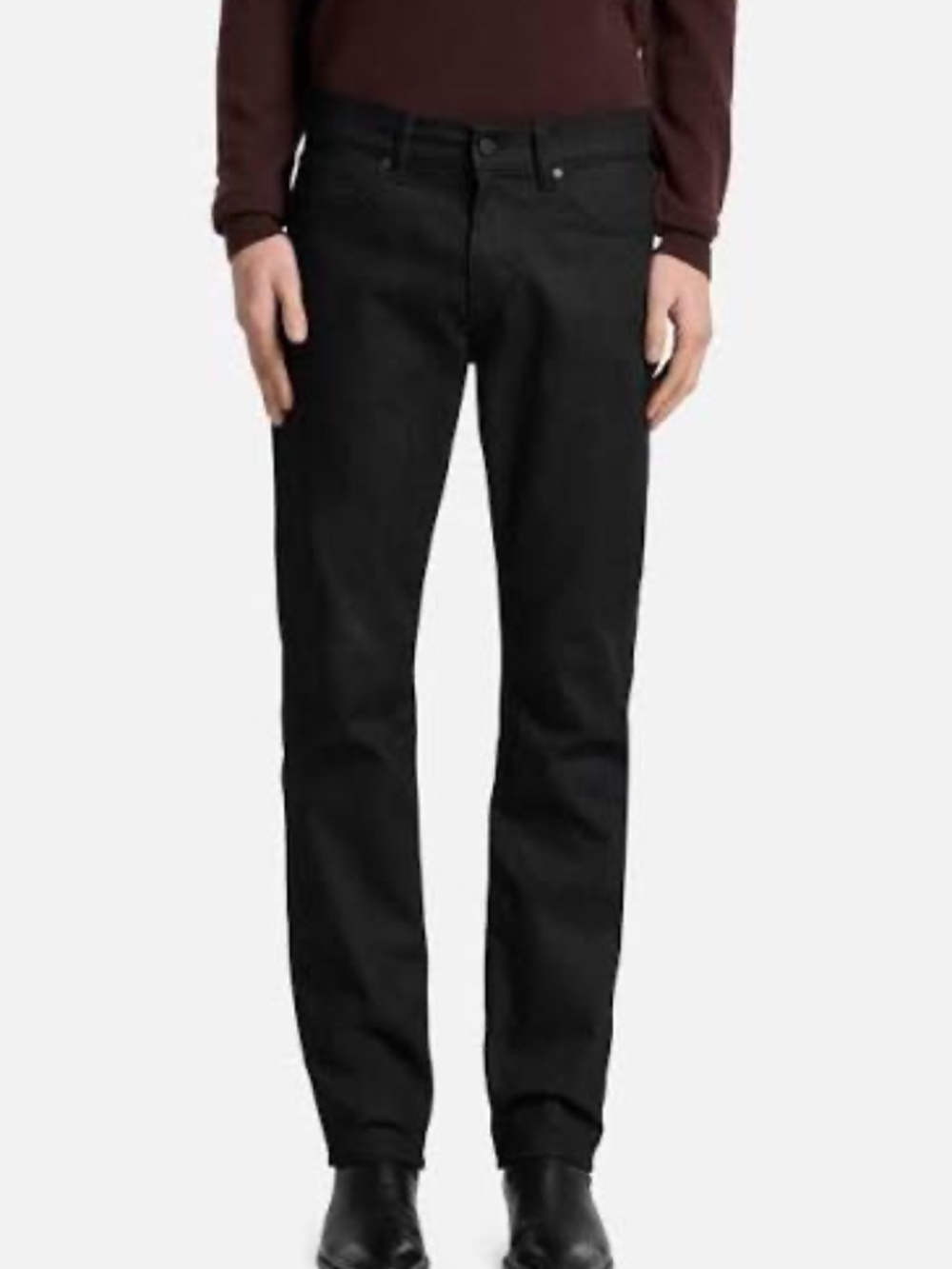 Men's 7 for All Mankind Men's Straight "Slimmy" Jeans Size 33 - Black